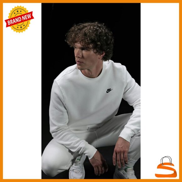 Men's Fleece Crew Sweatshirt - Club Fit - Activewear Essential - Picture 8 of 8